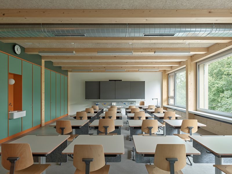 Erweiterung Schulanlage Muoshof Malters – Klassenzimmer 1.Obergeschoss – Roland Bernath